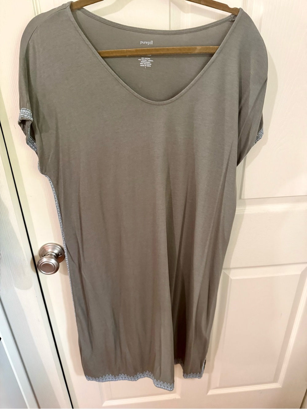 Women's Green Short Sleeve Tshirt Dress